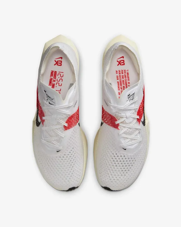Men Nike All Shoes Vaporfly 3 039Eliud Kipchoge039 Whitechile Redcoconut Milkblack