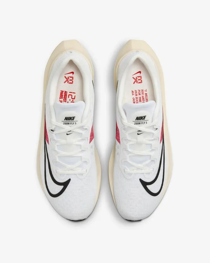Men Nike All Shoes Zoom Fly 5 039Eliud Kipchoge039 Whitechile Redcoconut Milkblack