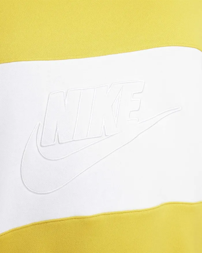 Men Nike Hoodies And Sweatshirts Club Vivid Sulphurwhite