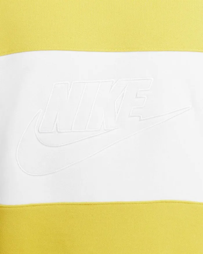 Men Nike Hoodies And Sweatshirts Club Vivid Sulphurwhite