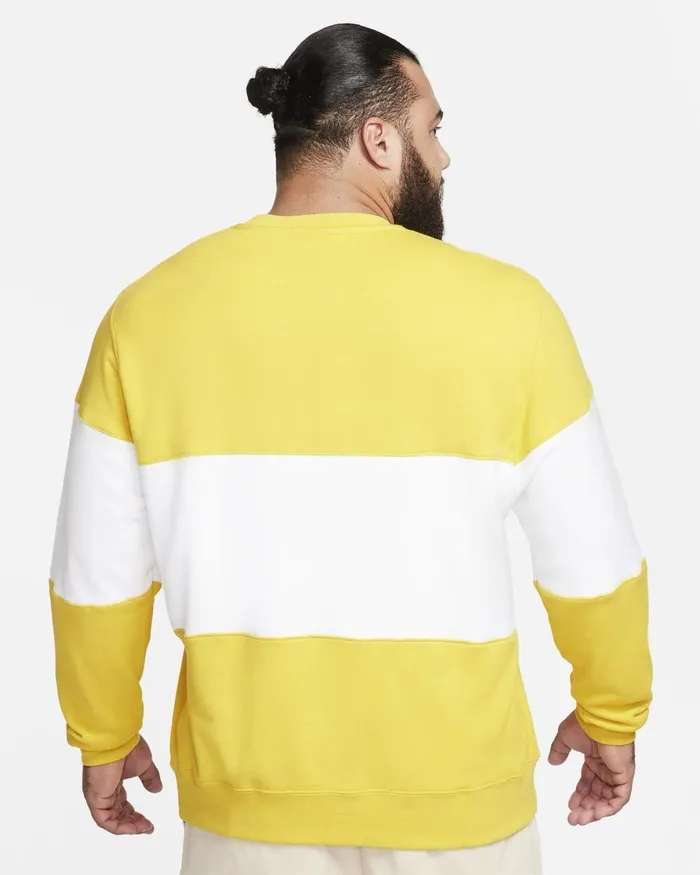 Men Nike Hoodies And Sweatshirts Club Vivid Sulphurwhite