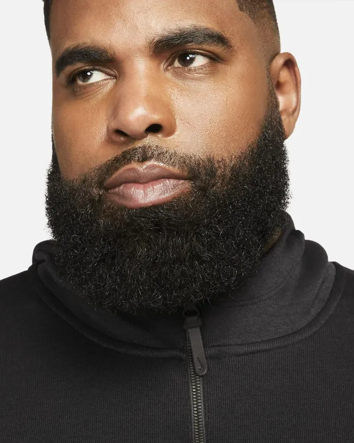Men Nike Hoodies And Sweatshirts DriFIT Blackblackblackbrushed Silver