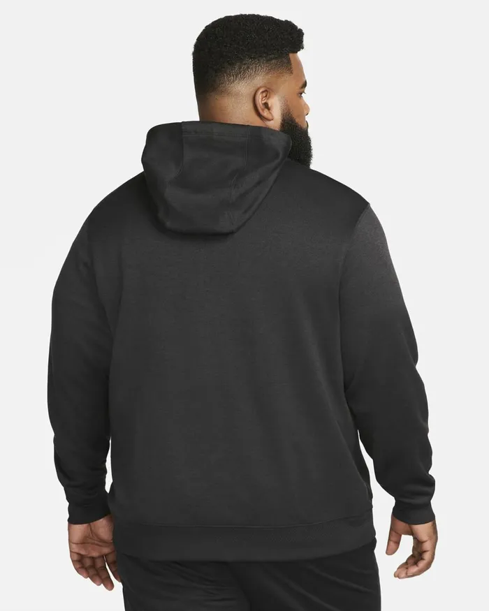 Men Nike Hoodies And Sweatshirts DriFIT Blackblackblackbrushed Silver