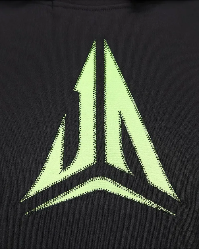 Men Nike Hoodies And Sweatshirts Ja Standard Issue Blacklime Blast