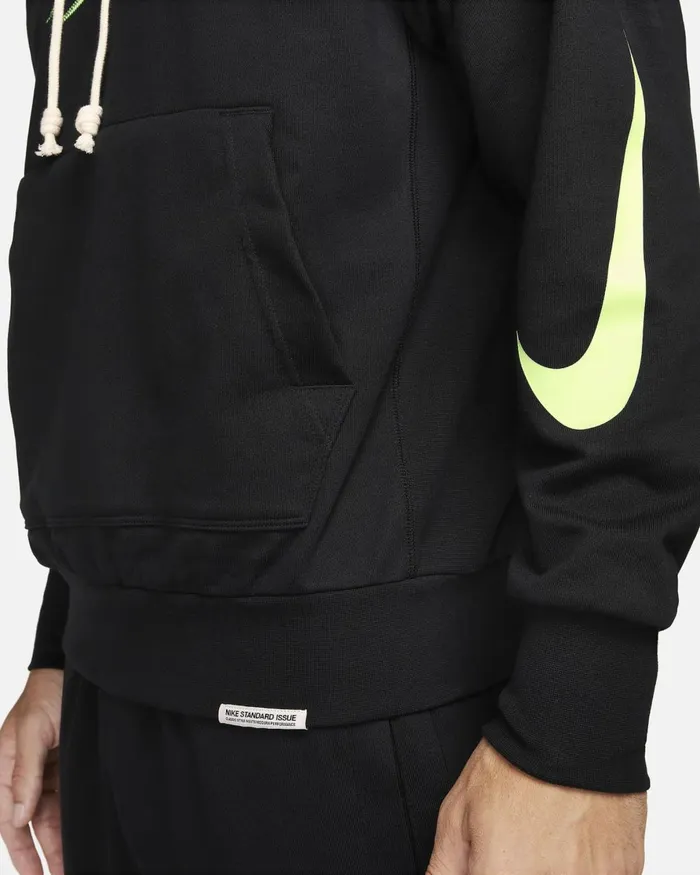 Men Nike Hoodies And Sweatshirts Ja Standard Issue Blacklime Blast