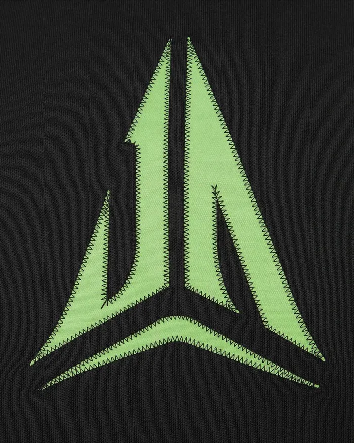 Men Nike Hoodies And Sweatshirts Ja Standard Issue Blacklime Blast