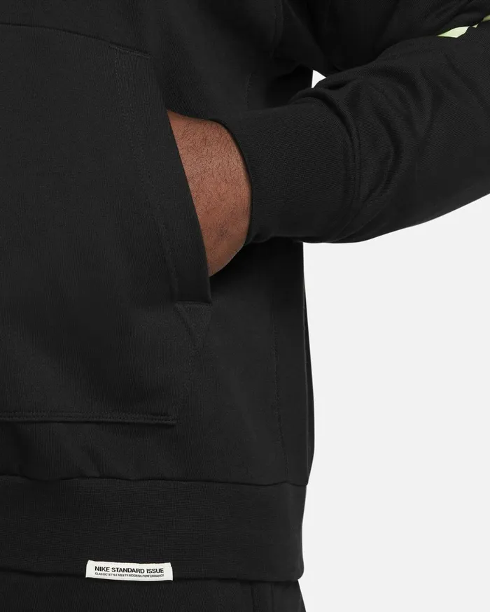 Men Nike Hoodies And Sweatshirts Ja Standard Issue Blacklime Blast