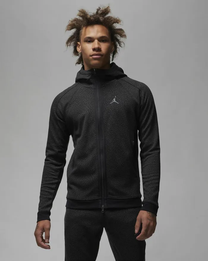 Men Nike Hoodies And Sweatshirts Jordan DriFIT Sport Blackdark Shadowdark Grey
