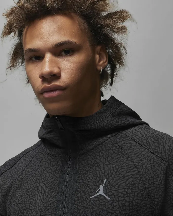 Men Nike Hoodies And Sweatshirts Jordan DriFIT Sport Blackdark Shadowdark Grey
