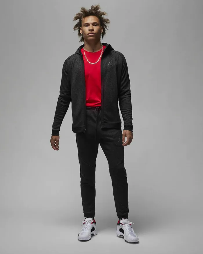 Men Nike Hoodies And Sweatshirts Jordan DriFIT Sport Blackdark Shadowdark Grey