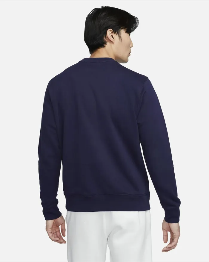 Men Nike Hoodies And Sweatshirts Paris SaintGermain Club Blackened Bluegold Suede