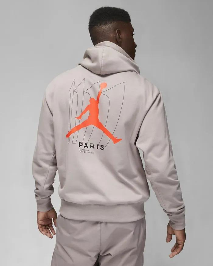 Men Nike Hoodies And Sweatshirts Paris SaintGermain Pumicebright Crimson