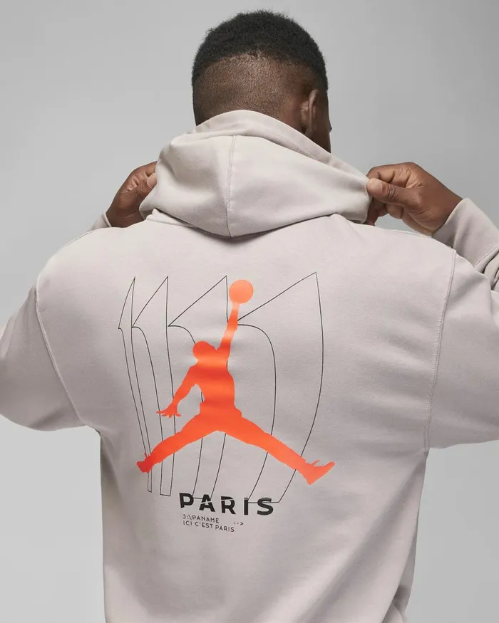 Men Nike Hoodies And Sweatshirts Paris SaintGermain Pumicebright Crimson