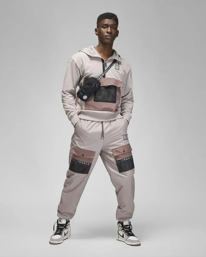 Men Nike Hoodies And Sweatshirts Paris SaintGermain Pumicebright Crimson