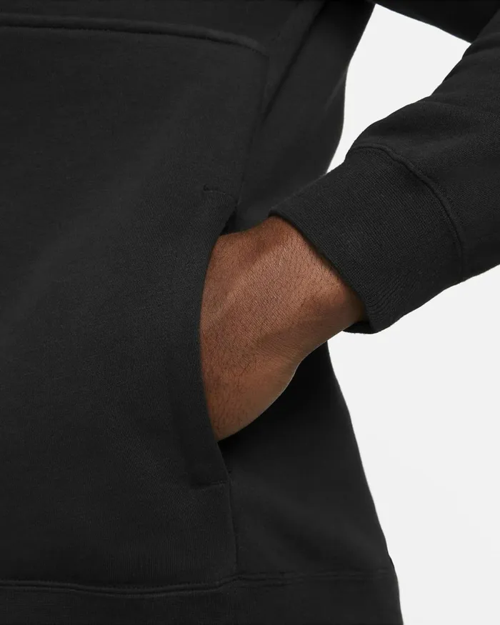 Men Nike Hoodies And Sweatshirts Sportswear Club Blackblackwhite