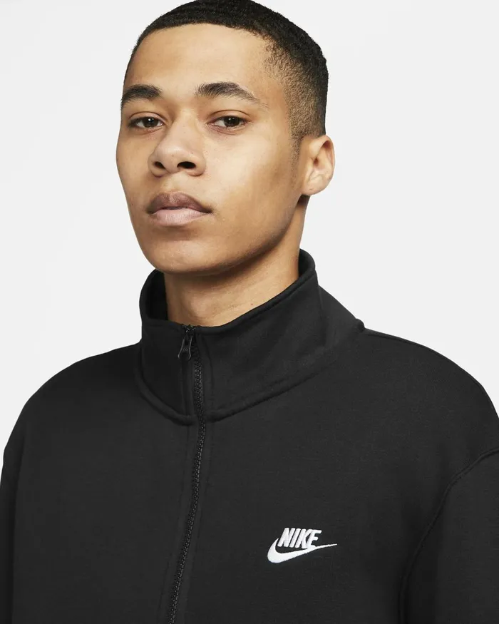 Men Nike Hoodies And Sweatshirts Sportswear Club Blackblackwhite