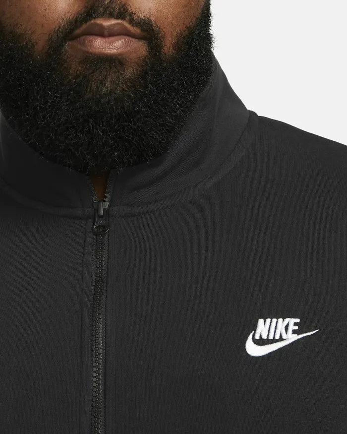 Men Nike Hoodies And Sweatshirts Sportswear Club Blackblackwhite