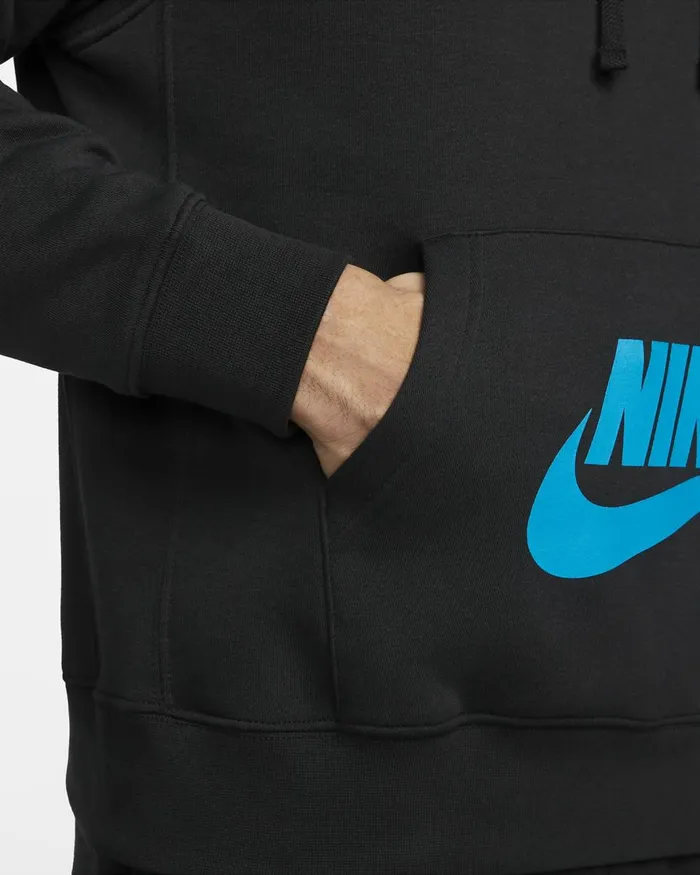 Men Nike Hoodies And Sweatshirts Sportswear Standard Issue Black