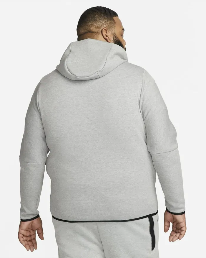 Men Nike Hoodies And Sweatshirts Sportswear Tech Fleece Dark Grey Heatherblack
