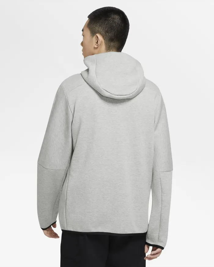 Men Nike Hoodies And Sweatshirts Sportswear Tech Fleece Dark Grey Heatherblack