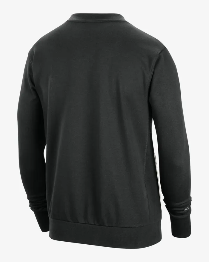 Men Nike Hoodies And Sweatshirts Team 31 Standard Issue Blackpale Ivorylight Iron Ore