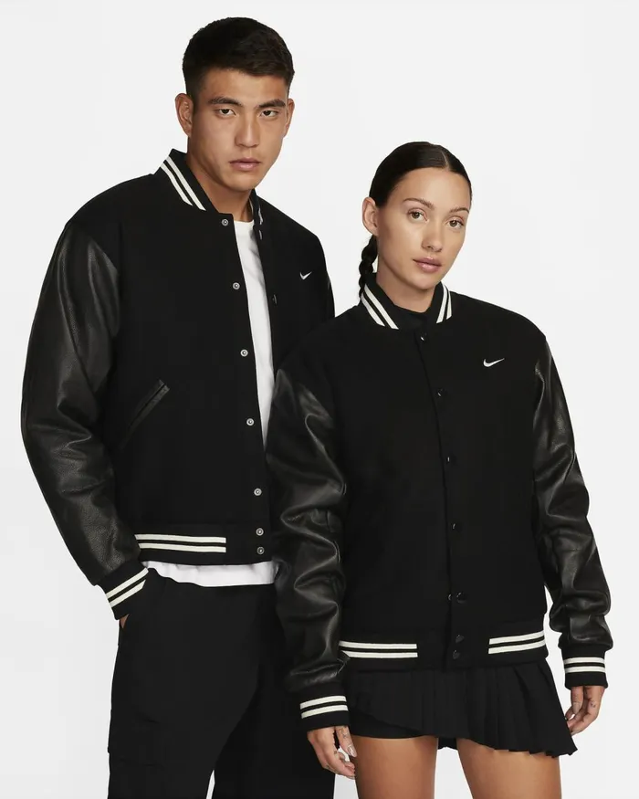 Men Nike Jackets Authentics Blackwhite