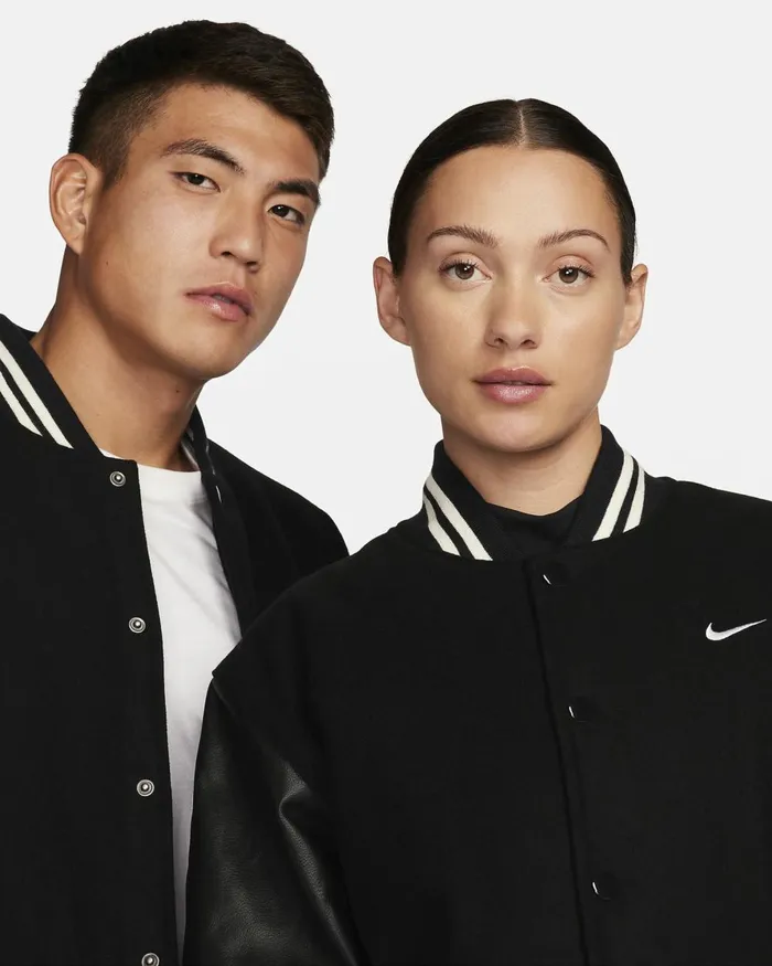 Men Nike Jackets Authentics Blackwhite