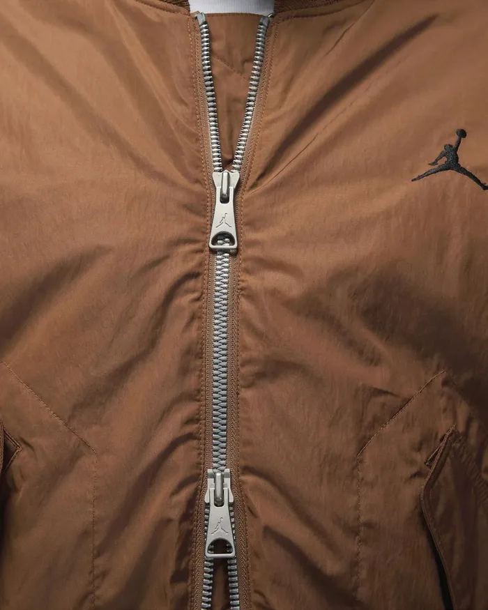 Men Nike Jackets Jordan Essentials Light British Tanblack