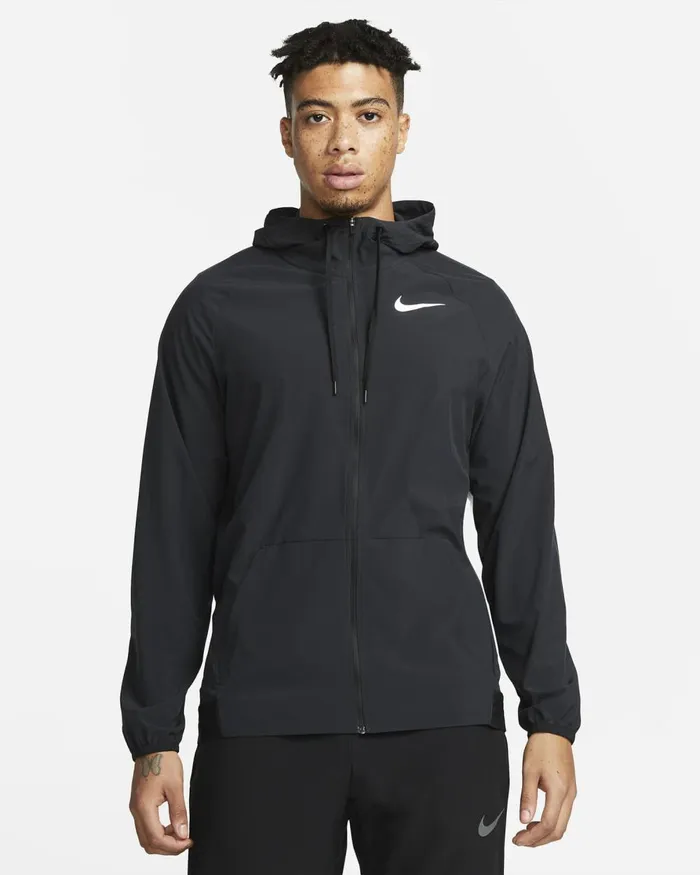 Men Nike Jackets Pro DriFIT Flex Vent Max Blackblackwhite