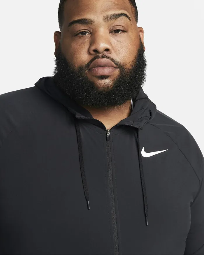Men Nike Jackets Pro DriFIT Flex Vent Max Blackblackwhite