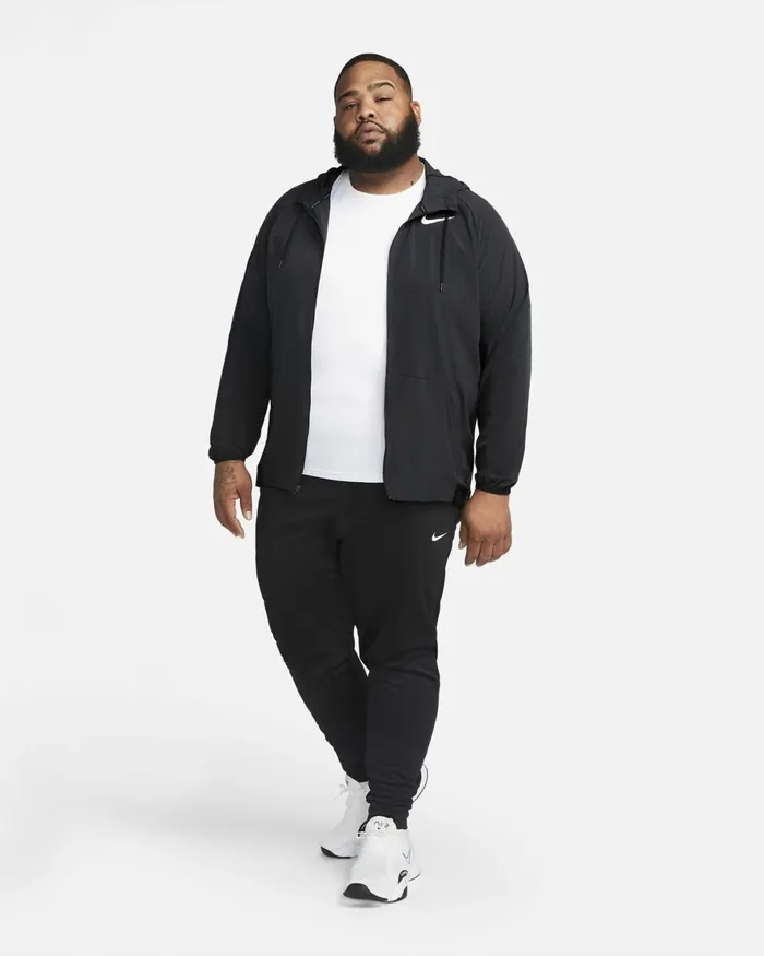Men Nike Jackets Pro DriFIT Flex Vent Max Blackblackwhite