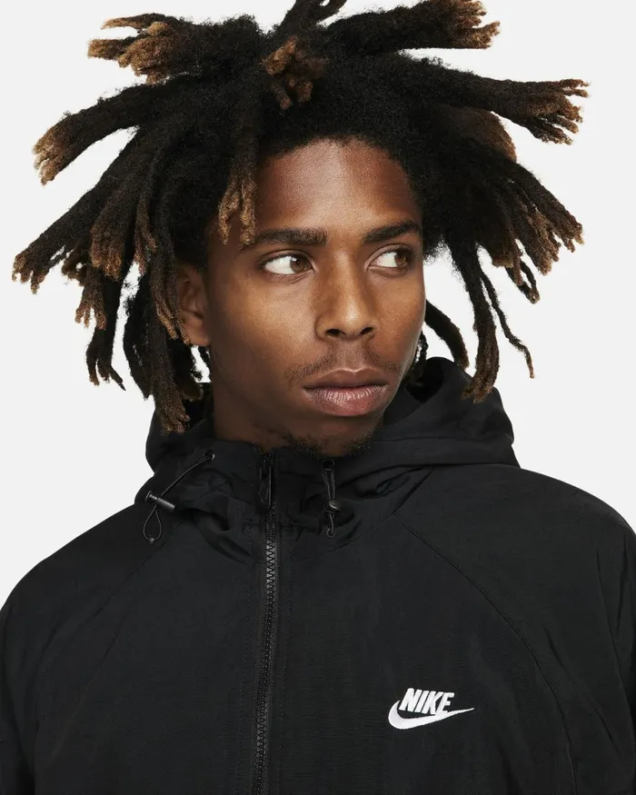 Men Nike Jackets Sportswear Windrunner Blackwhite