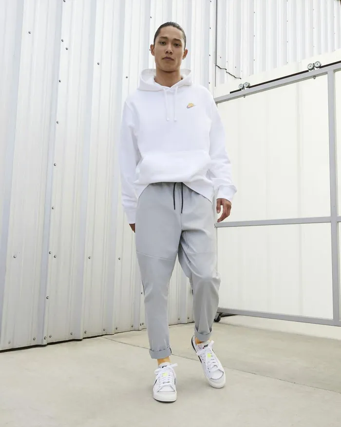 Men Nike Lifestyle Blazer Low 03977 Jumbo Whitewhitesailblack