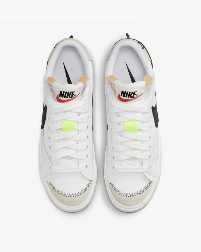 Men Nike Lifestyle Blazer Low 03977 Jumbo Whitewhitesailblack