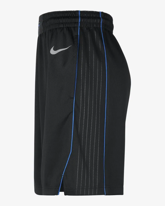 Men Nike Shorts Dallas Mavericks 202324 City Edition Blackflat Silver