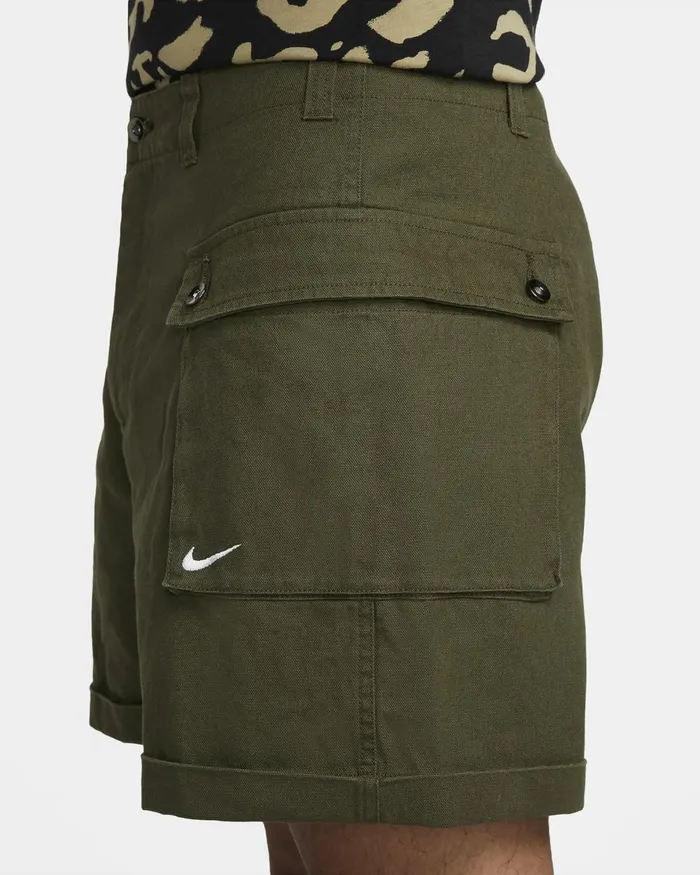 Men Nike Shorts Life Cargo Khakiwhite