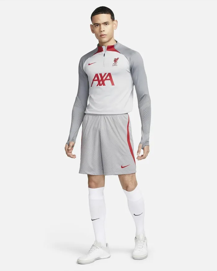 Men Nike Shorts Liverpool Strike Smoke Greytough Red