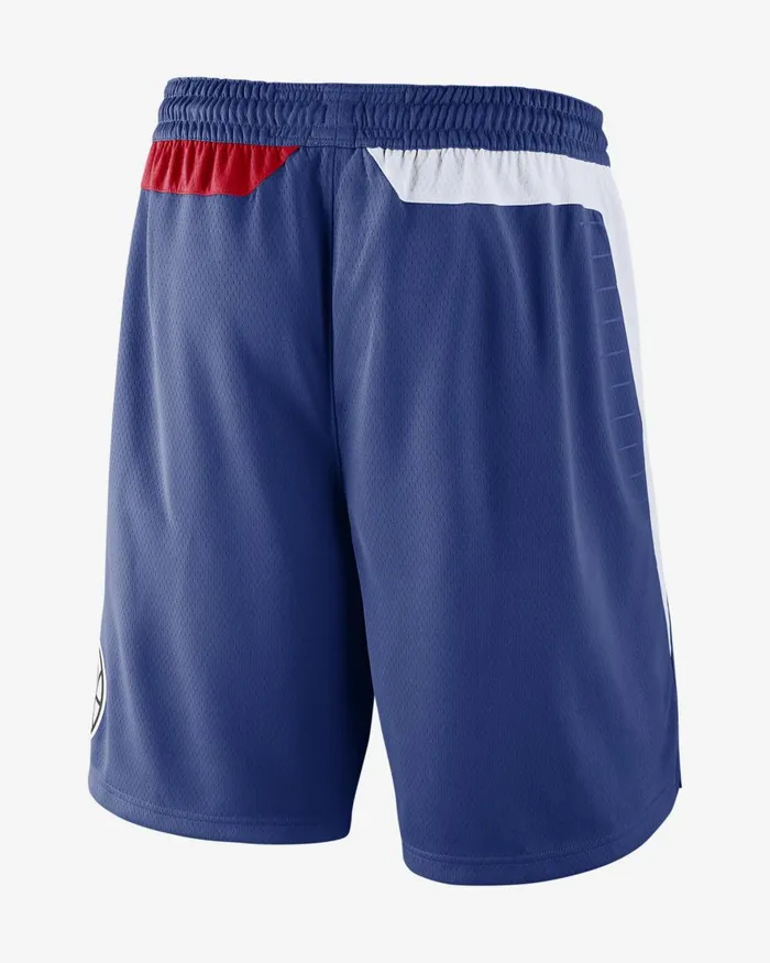 Men Nike Shorts Los Angeles Clippers Icon Edition Rush Bluewhiteuniversity Redwhite