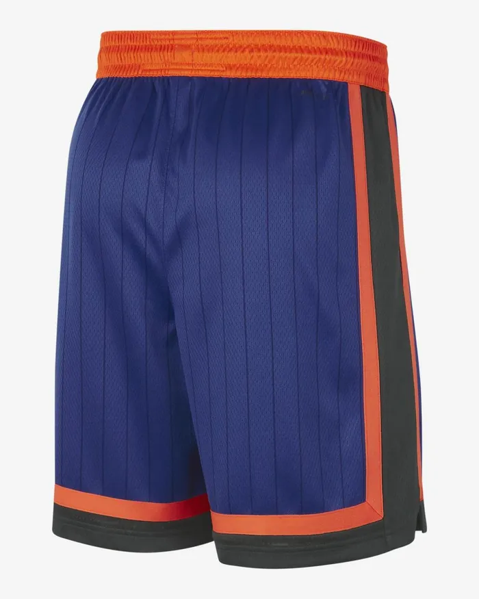 Men Nike Shorts New York Knicks 202324 City Edition Rush Bluebrilliant Orange