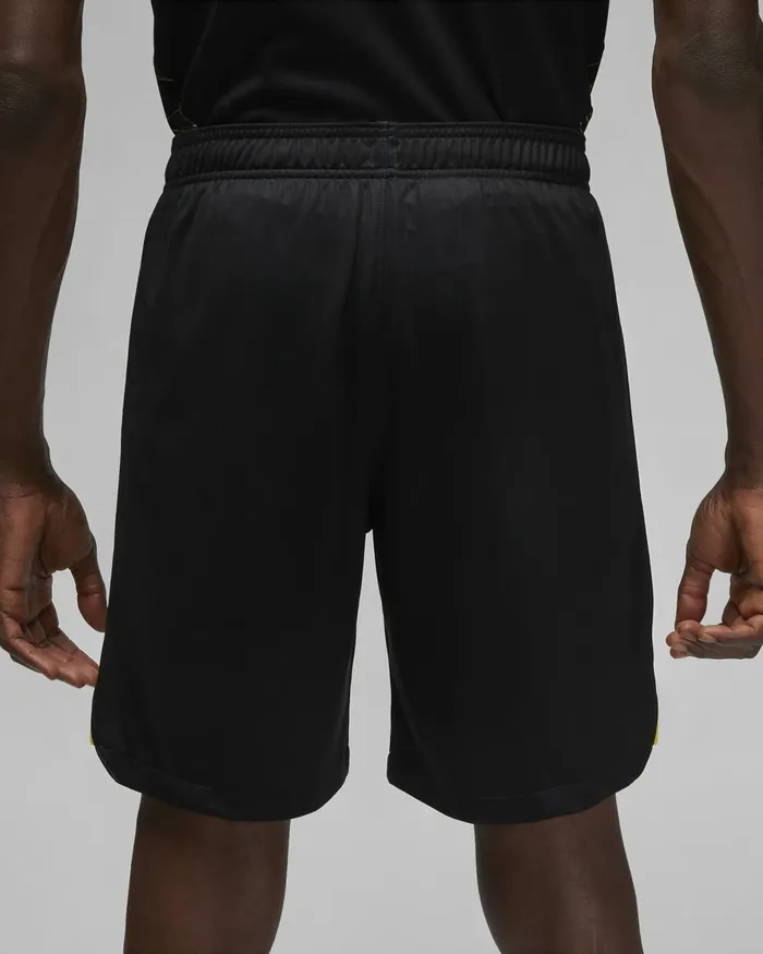 Men Nike Shorts Paris SaintGermain 202223 Stadium Fourth Blacktour Yellowtour Yellow
