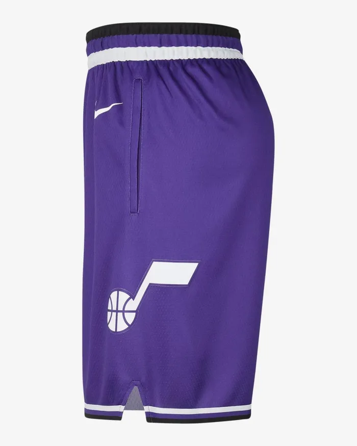 Men Nike Shorts Utah Jazz 202324 City Edition Field Purplewhite