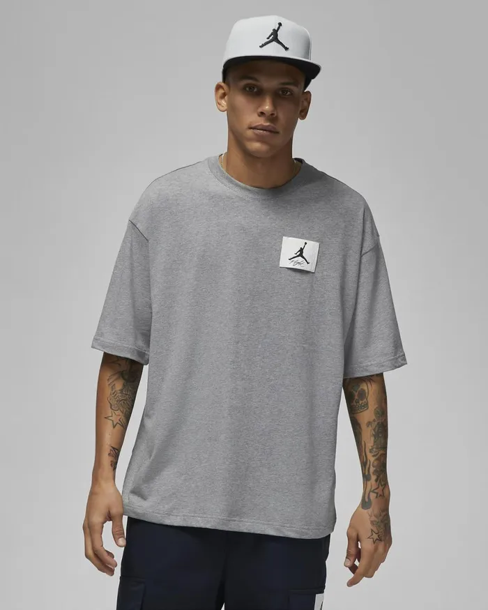 Men Nike Tops And TShirts Jordan Flight Essentials Carbon Heather