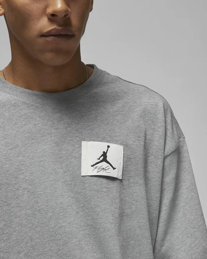Men Nike Tops And TShirts Jordan Flight Essentials Carbon Heather