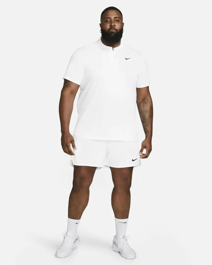 Men Nike Tops And TShirts NikeCourt DriFIT Whiteblack