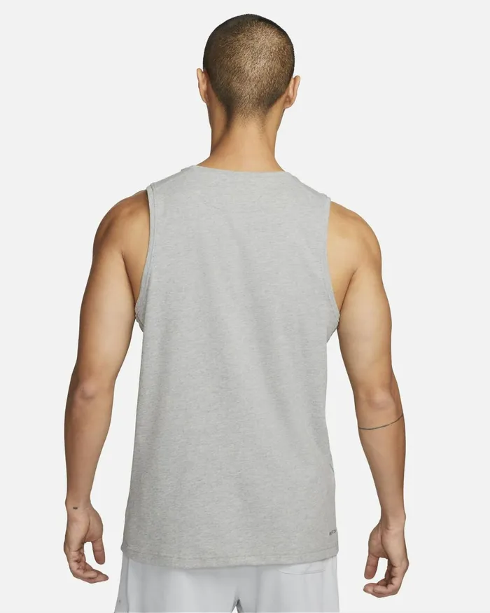 Men Nike Tops And TShirts Primary Dark Grey Heatherheathersmoke Grey