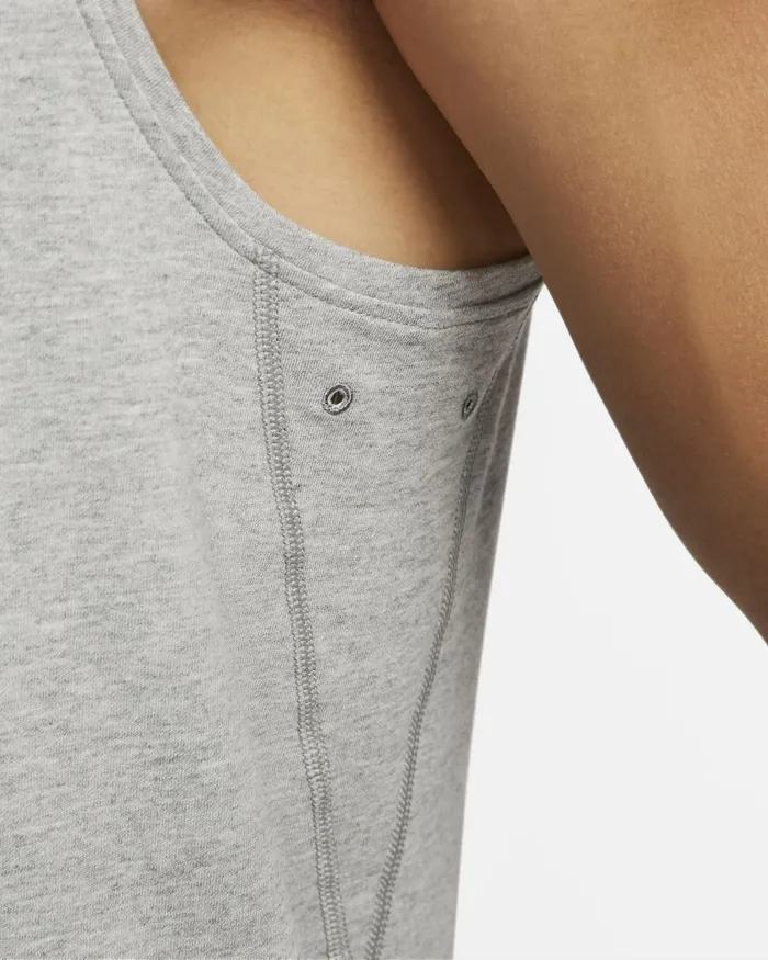 Men Nike Tops And TShirts Primary Dark Grey Heatherheathersmoke Grey