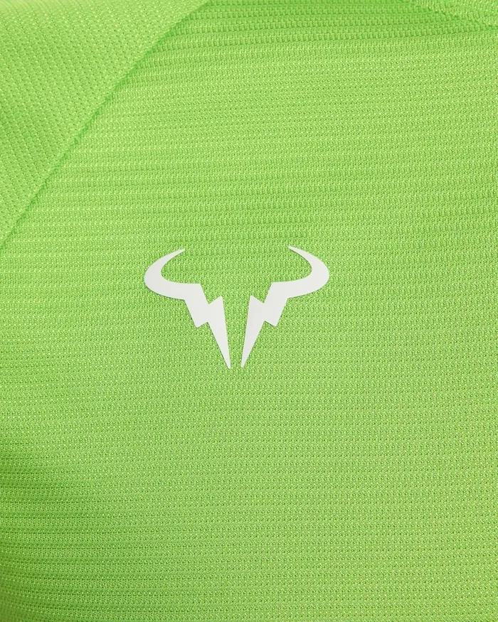 Men Nike Tops And TShirts Rafa Challenger Action Greenlight Lemon Twistwhite