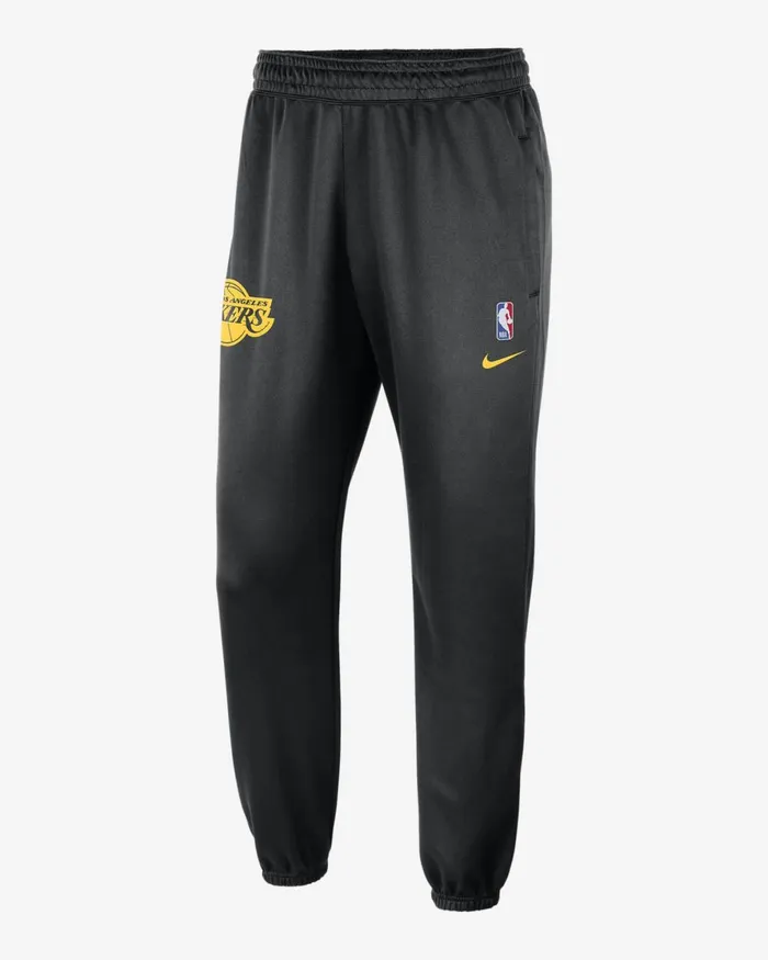 Men Nike Trousers And Tights Los Angeles Lakers Spotlight Blackamarillo