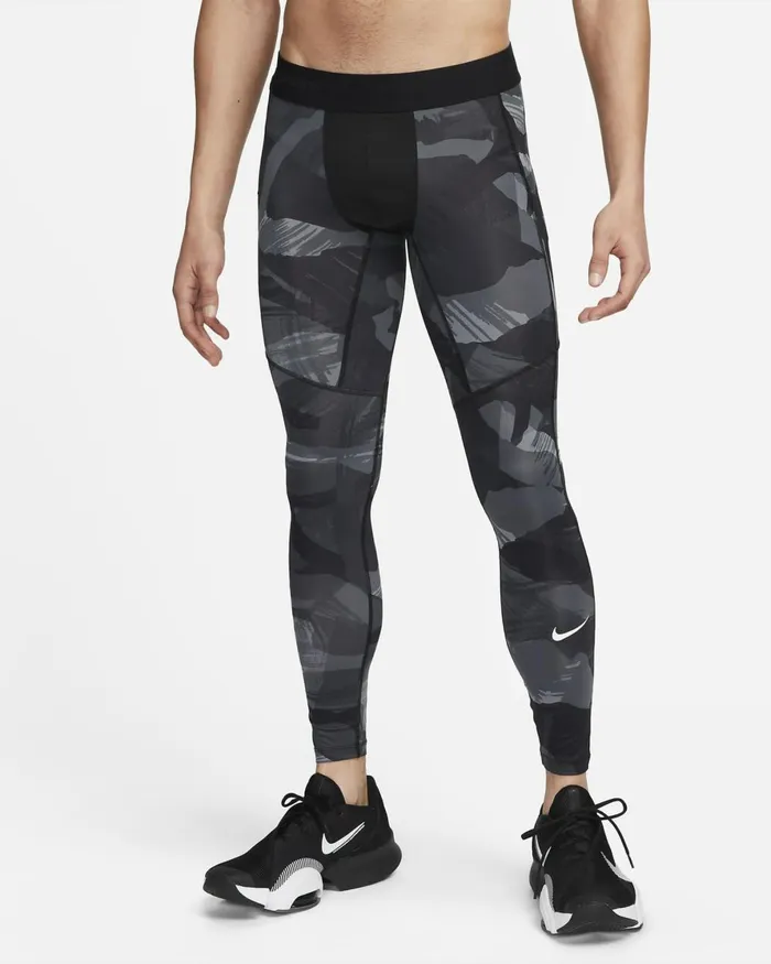 Men Nike Trousers And Tights Pro DriFIT Blackblackwhite