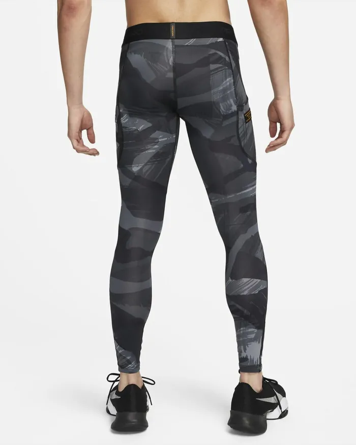 Men Nike Trousers And Tights Pro DriFIT Blackblackwhite